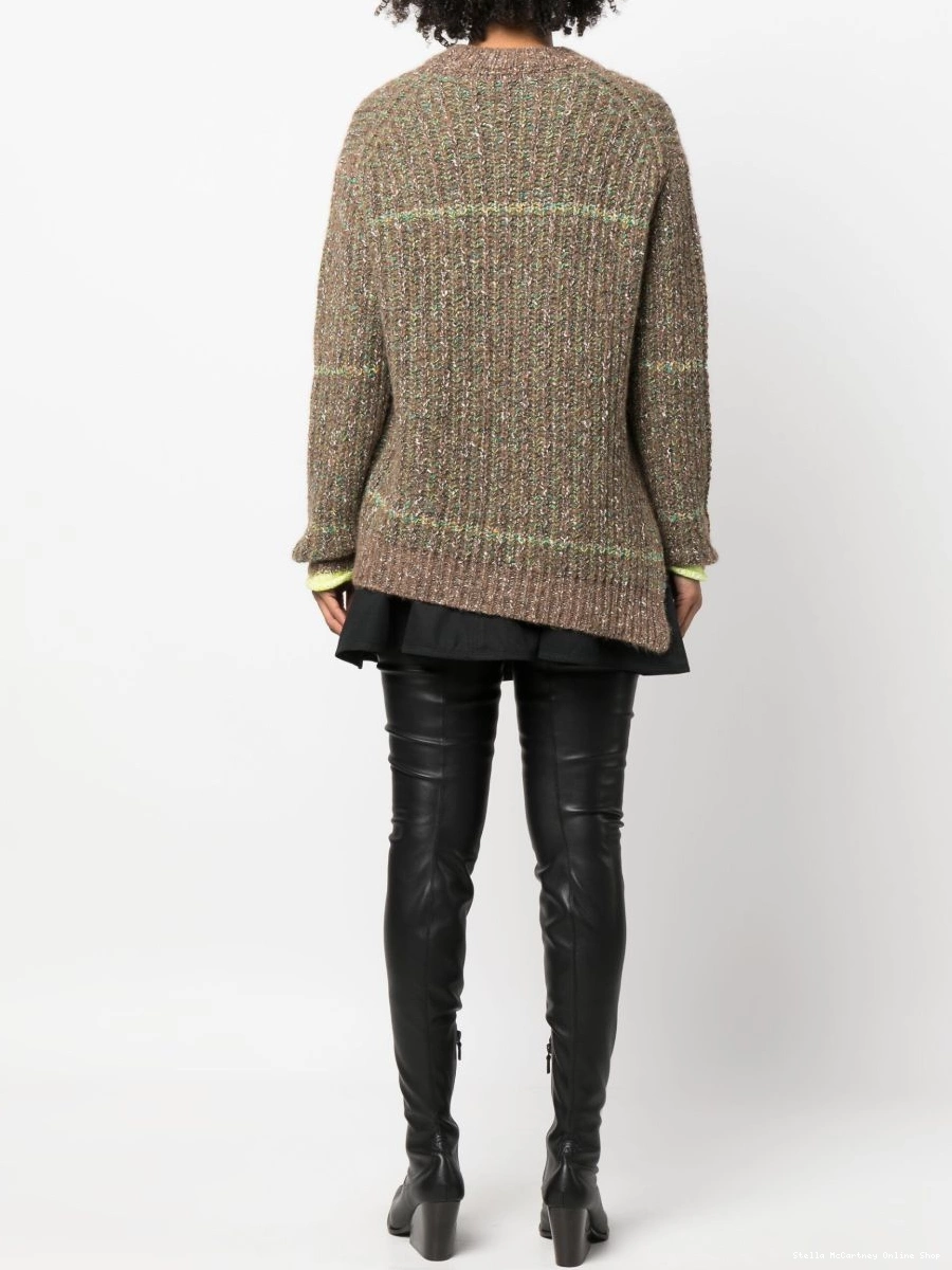 Affordable wool-cotton McCartney blend Stella jumper melange-effect Women 0709